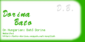 dorina bato business card